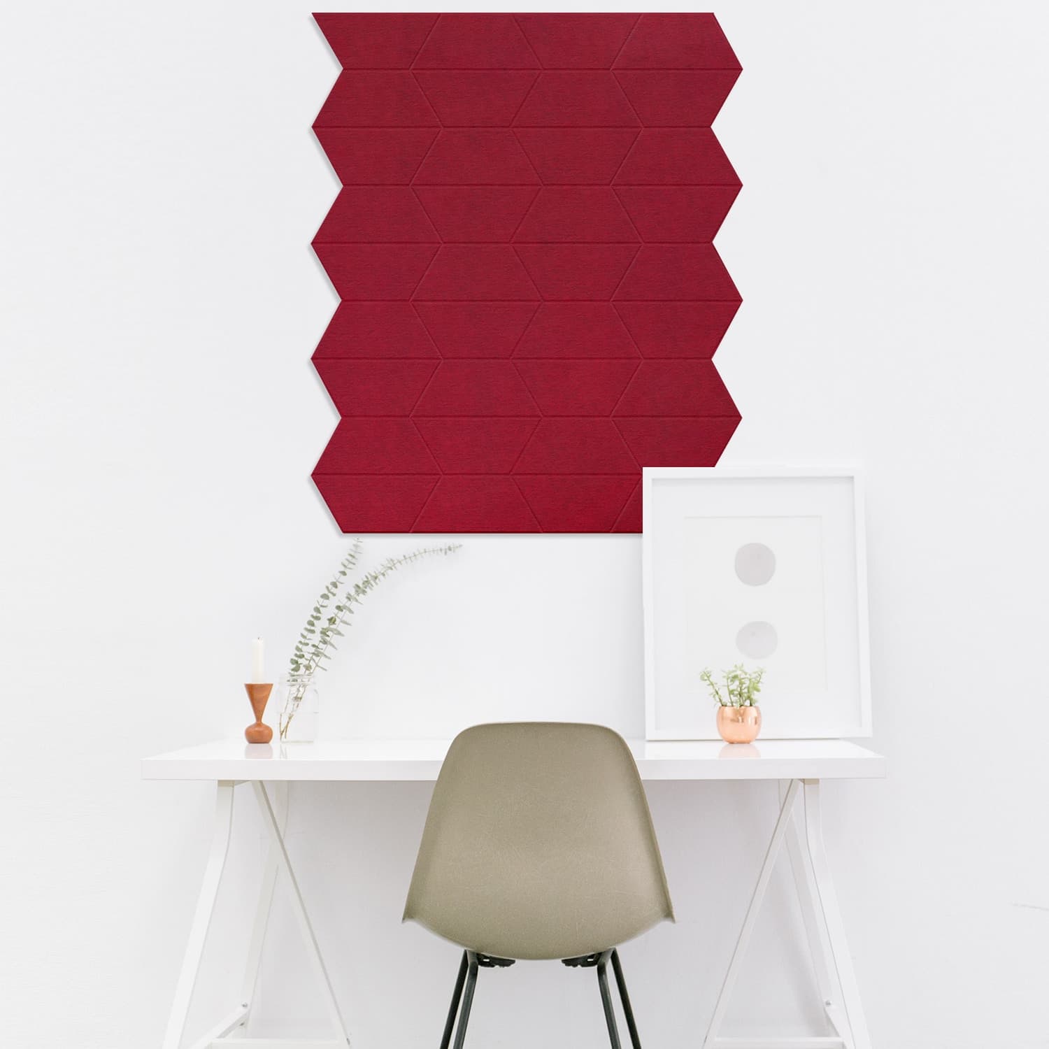 EASYfelt PET-vilt akoestische wandbekleding zelfklevend stick trape