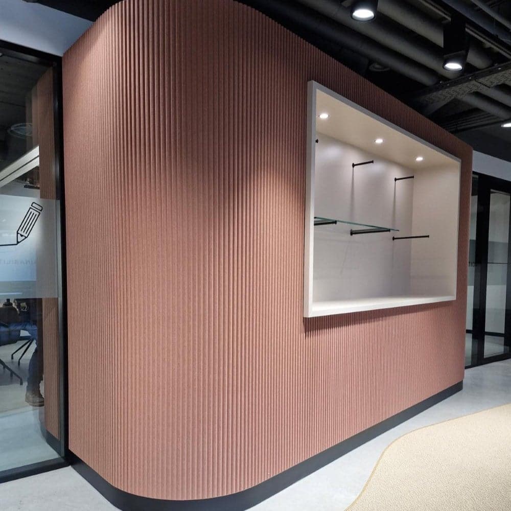 PET-vilt wandbekleding terra